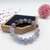 Gemstone Chalcedony Stretch Bracelet Blue Agate Bead Stone Bracelets