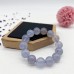 Gemstone Chalcedony Stretch Bracelet Blue Agate Bead Stone Bracelets