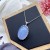 High Quality Natural 925 Silver Pendant Crystal Pendant Oval Shape Crystal Tear Drop Shape Pendant  Reiki Healing