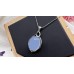 High Quality Natural 925 Silver Pendant Crystal Pendant Oval Shape Crystal Tear Drop Shape Pendant  Reiki Healing