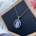 High Quality Natural 925 Silver Pendant Crystal Pendant Oval Shape Crystal Tear Drop Shape Pendant  Reiki Healing