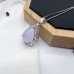 High Quality Natural 925 Silver Pendant Crystal Pendant Oval Shape Crystal Tear Drop Shape Pendant  Reiki Healing