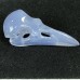 2.2" Crystal Raven Skull Blue Chalcedony A+ Level Raven Skull Pendant Jewelry Necklace Men's Gift Charm Reiki Healing Craft