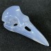 2.2" Crystal Raven Skull Blue Chalcedony A+ Level Raven Skull Pendant Jewelry Necklace Men's Gift Charm Reiki Healing Craft