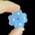 Crystal Clover Pendant Blue Chalcedony Mini Clover Charm DIYJewelry Making Reiki Gift