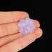 Crystal Clover Pendant Blue Chalcedony Mini Clover Charm DIYJewelry Making Reiki Gift