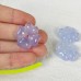 Crystal Clover Pendant Blue Chalcedony Mini Clover Charm DIYJewelry Making Reiki Gift