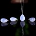 Natural Crystal Drop Shaped Blue Chalcedony Pendant Hand Carved Polished 1pc