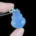 0.8" Natural Crystal Heart Rabbit Necklace Pendent Hand Carved Polished Gift for Girlfriend 1pc