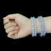 8mm Crystal Beads Bracelet Blue Chalcedony Natural Healing Polished Gift for Mother