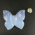 1.4" Natural Crystal Butterfly Brooch Blue Chalcedony Decoration Graceful 1pc