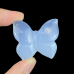 1.4" Natural Crystal Butterfly Brooch Blue Chalcedony Decoration Graceful 1pc