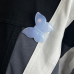 1.4" Natural Crystal Butterfly Brooch Blue Chalcedony Decoration Graceful 1pc