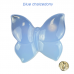 1.4" Natural Crystal Butterfly Brooch Blue Chalcedony Decoration Graceful 1pc