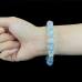 10.5mm Natural Aquamarine Crystal Beads Bracelet Healing DIY Jewelery Accessory Energy Dainty Gifts