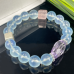 10.5mm Natural Aquamarine Crystal Beads Bracelet Healing DIY Jewelery Accessory Energy Dainty Gifts