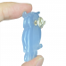 1.65" Natural Crystal Owl Brooch Blue Chalcedony Jewelery Accessory Hand Carved Dainty Graceful Gifts for Friends Silver