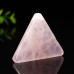 Angel Eyes Pink Rose Quartz Natural Crystal Energy Stone Necklace Pendant