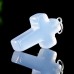 Natural Crystal Blue Chalcedony Cross Shape Pendant for Necklace Reiki Healing