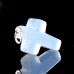 Natural Crystal Blue Chalcedony Cross Shape Pendant for Necklace Reiki Healing