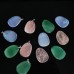 Natural Crystal Quartz Teardrop Shape Tongue Pendant for Necklace Jewelry