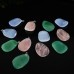 Natural Crystal Quartz Teardrop Shape Tongue Pendant for Necklace Jewelry