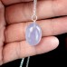 20x14x12mm Blue Chalcedony Oval Shape Pendant Natural Crystal Jewelry Healing