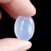 20x14x12mm Blue Chalcedony Oval Shape Pendant Natural Crystal Jewelry Healing