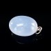 20x14x12mm Blue Chalcedony Oval Shape Pendant Natural Crystal Jewelry Healing