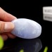 60-70g Massage SPA Relax Stone Blue Chalcedony Natural Crystal Agate Energy Stone