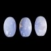 60-70g Massage SPA Relax Stone Blue Chalcedony Natural Crystal Agate Energy Stone