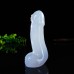 Natural Crystal Penis Blue Chalcedony Healthy Energy Stone Reilki Healing Chakra Hand Carving Art Gift