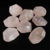 Wholesale Pink Rose Quartz Facet Carved Pocket Energy Stone Natural Crystal Chakra Healing 1KG