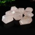 Wholesale Pink Rose Quartz Facet Carved Pocket Energy Stone Natural Crystal Chakra Healing 1KG