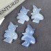 Top！Natural Carved Crystal Butterfly & Blue Chalcedony Mushroom Pure Level Amulet Healing Stones Home Office Decor