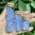 Meditation Wishing Bottle Natural Crystal Gemstone Agate Blue Chalcedony Chips Healing Energy Bottle For Gifts