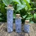 Meditation Wishing Bottle Natural Crystal Gemstone Agate Blue Chalcedony Chips Healing Energy Bottle For Gifts