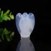 1.4" Angel Blue Chalcedony Carved Natural Crystal Statue Quartz Agate 27x35mm