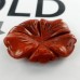 40mm Red Jasper Carved Crystal Lotus Leaf, Reki Healing Crystal Lotu leaves for Jewelry Making Parts