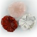 40mm Red Jasper Carved Crystal Lotus Leaf, Reki Healing Crystal Lotu leaves for Jewelry Making Parts