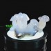 4" Blue Chalcedony Mushroom Statue Natural Crystal Plant Decor Stone Sculpture