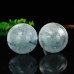 3" Mushroom Hand Carving Labradorite Quartz White Jade Natural Crystal Statue