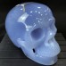 3.62LB Top A+ Blue Chalcedony Crystal Skull Hand-Carved Quartz Crystal Healing Collection Decor Gift