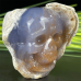 Original 3'' Geode Crystal Skull Chalcedony Jasper Carved Skull Reiki Healing Decoration Gift