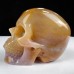 2.0“ Natural Goede Chalcedony Jasper Skull, Mineral Carved Crystal Skull, Quartz Rock Crystal Skull for Decor