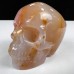 2.0“ Natural Goede Chalcedony Jasper Skull, Mineral Carved Crystal Skull, Quartz Rock Crystal Skull for Decor