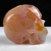 2.0“ Natural Goede Chalcedony Jasper Skull, Mineral Carved Crystal Skull, Quartz Rock Crystal Skull for Decor