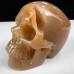 2.0“ Natural Goede Chalcedony Jasper Skull, Mineral Carved Crystal Skull, Quartz Rock Crystal Skull for Decor