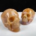 2.0“ Natural Goede Chalcedony Jasper Skull, Mineral Carved Crystal Skull, Quartz Rock Crystal Skull for Decor