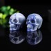 Stunning 2.0" Blue Aventurine Carved Crystal Skull - A Unique and Eye-Catching Addition to Your Collection